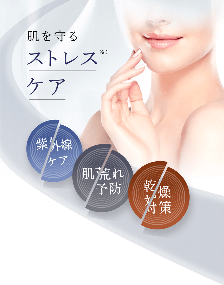 肌を守る ストレス※1ケア