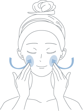 指先に取り顔全体にムラなく伸ばしてください。