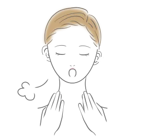 深呼吸のイラスト